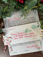 Santa Letter Hand lettered Custom