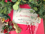 Santa Money - hand lettered voucher for Christmas gifts of person's choice