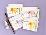 Lily Watercolor Floral Notecards