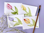 Tulip Floral Watercolor Notecards