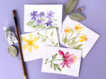 Hand Painted Floral Notecards |Spring Collection 2