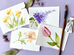 Hand Painted Floral Notecards |Spring Collection 1