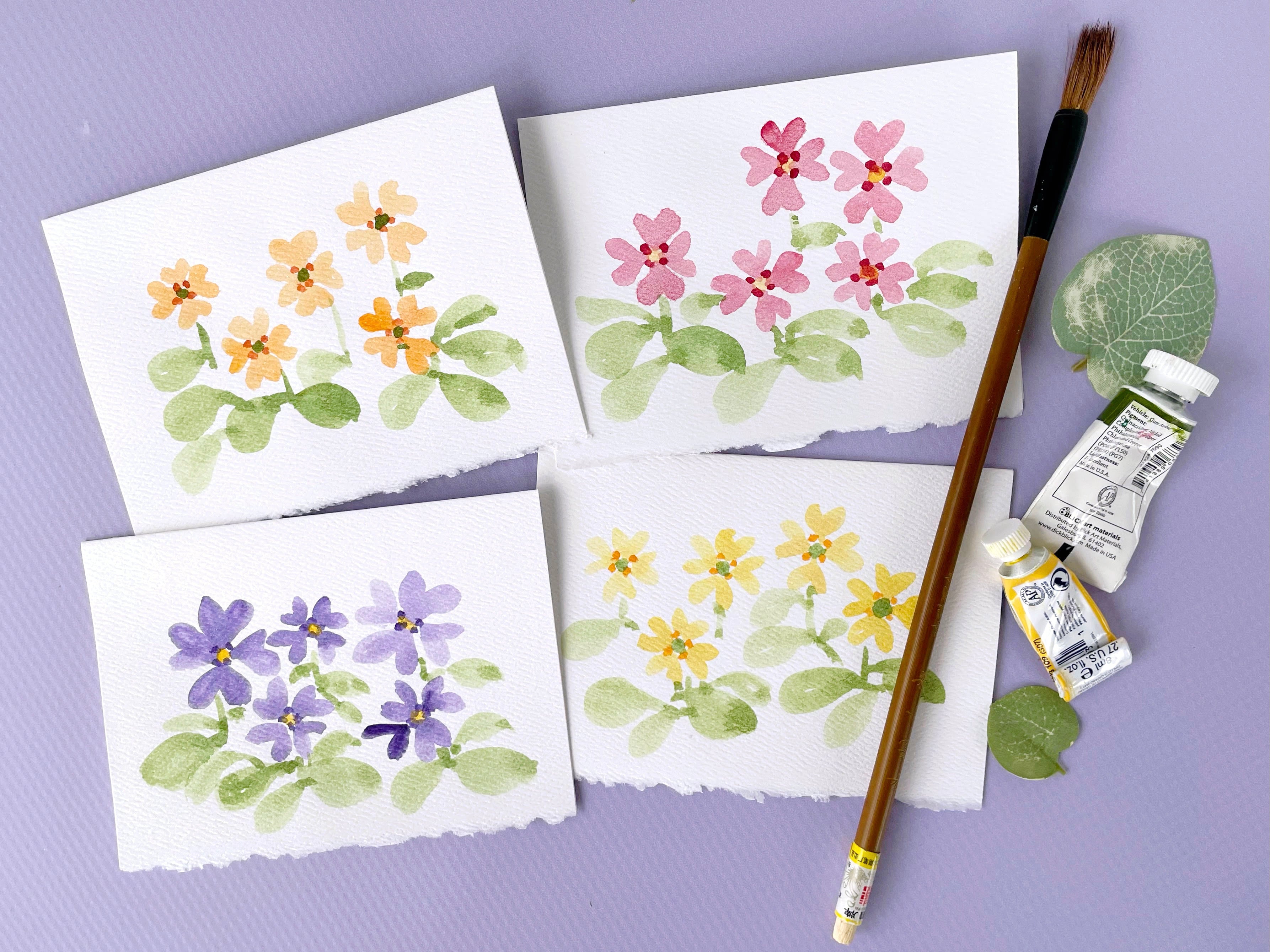 Hand Painted Floral Notecards | Floral Collection | Floral Cards