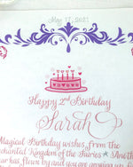 Personalized Birthday Fairy Letter in hand lettered Calligraphy