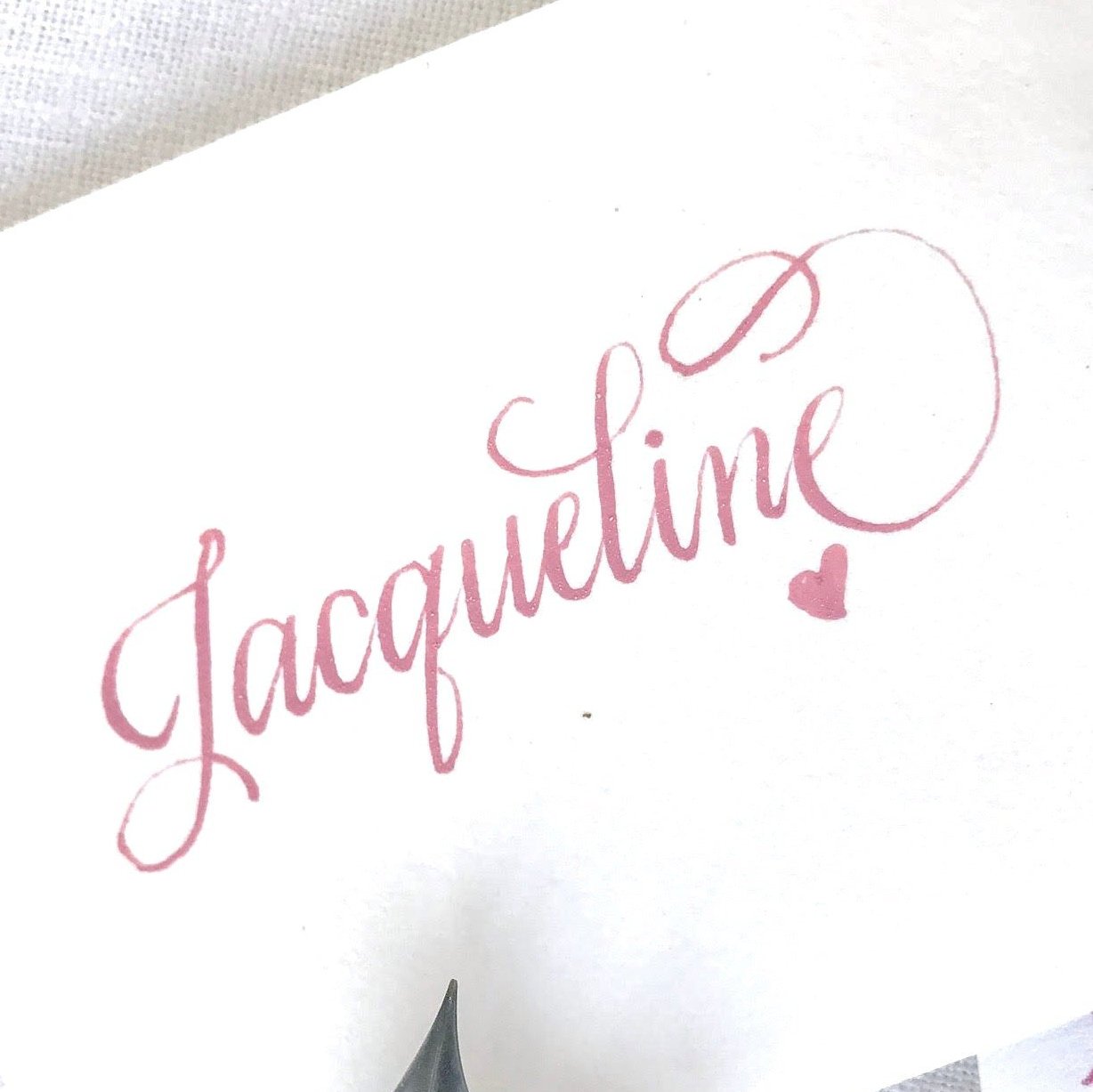 Personalized Girl's Tooth Fairy Letter hand lettered in Calligraphy