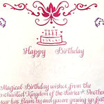 Personalized Birthday Fairy Letter in hand lettered Calligraphy