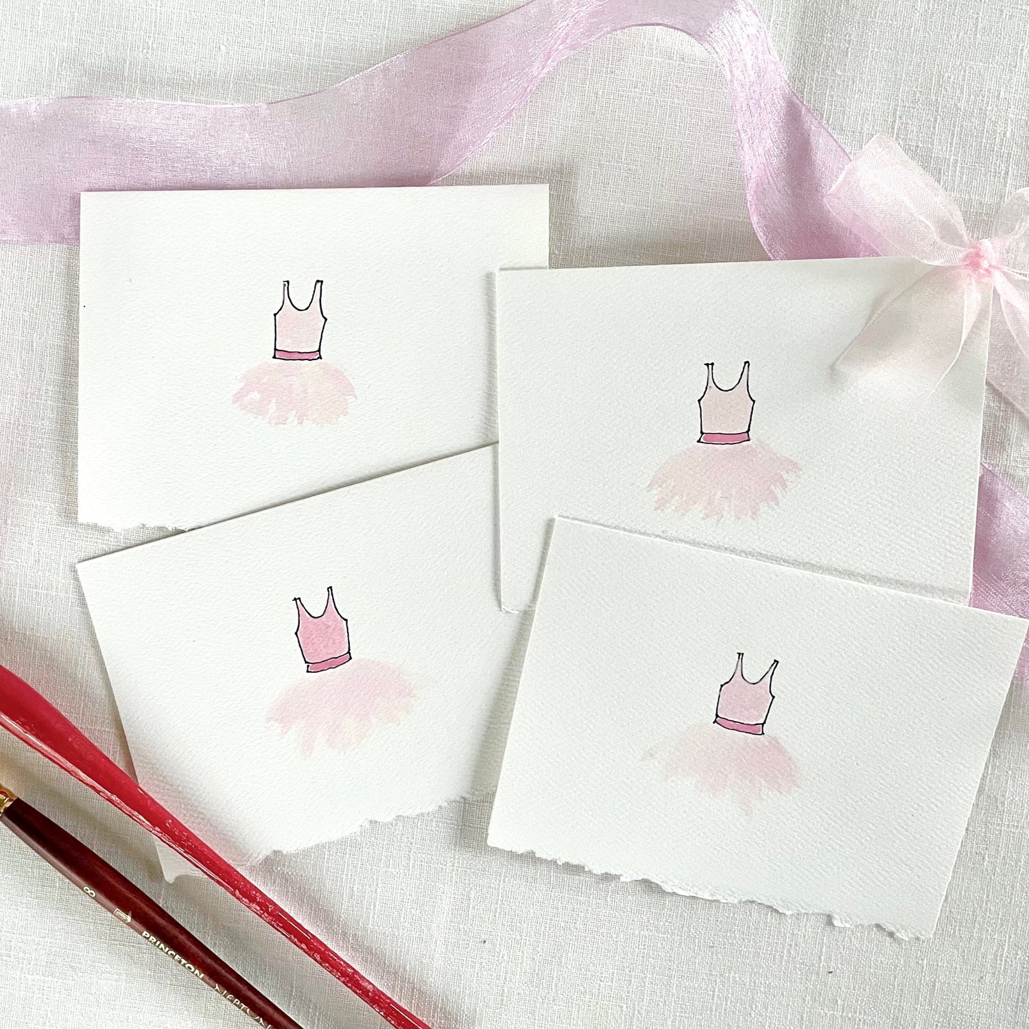 Baby Girl Tutu Notecards